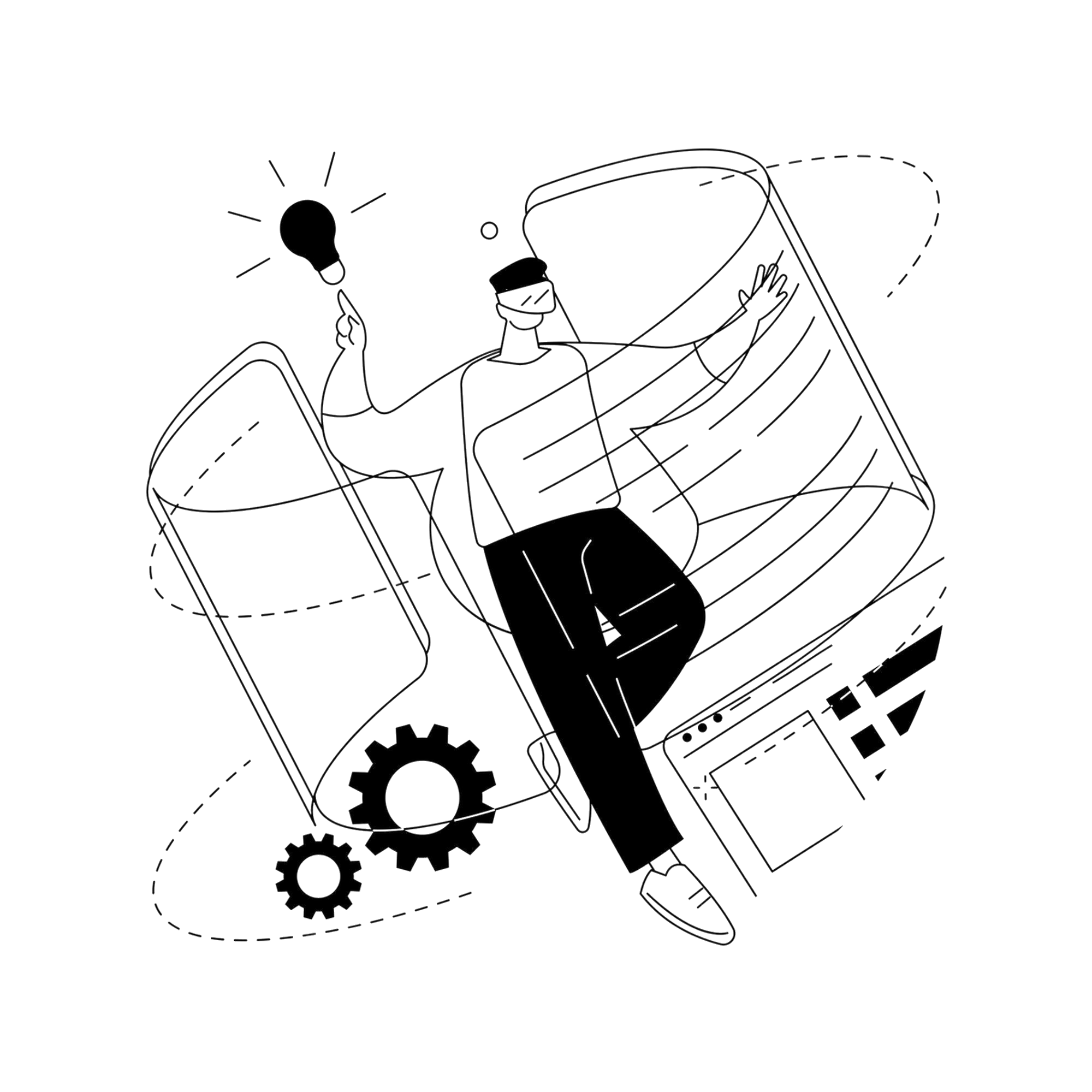 Innovative IT solutions illustration